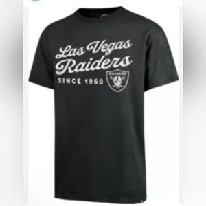 '47 Men's Las Vegas Raiders Dusted Distressed Black T-Shirt NFL‎ mens size small
